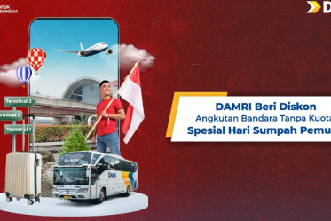 DAMRI Beri Diskon Angkutan Bandara Tanpa Kuota, Spesial Hari Sumpah Pemuda