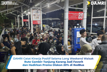 DAMRI Catat Kinerja Positif Selama Long Weekend Waisak, Rute Gambir–Tanjung Karang Jadi Favorit dan Hadirkan Promo Diskon 20% di RedBus