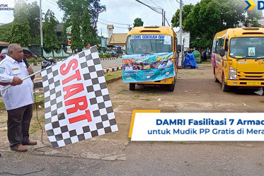 DAMRI Fasilitasi 7 Armada untuk Mudik PP Gratis di Merauke