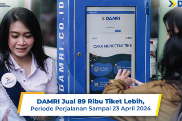 DAMRI Jual 89 Ribu Tiket Lebih, Periode Perjalanan Sampai 23 April 2024