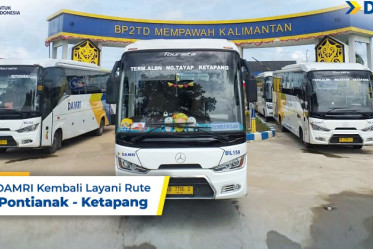 DAMRI Kembali Layani Rute Pontianak - Ketapang