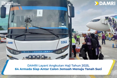 DAMRI Layani Angkutan Haji Tahun 2025, 64 Armada Siap Antar Calon Jemaah Menuju Tanah Suci