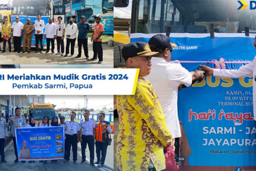 DAMRI Meriahkan Mudik Gratis 2024 Pemkab Sarmi, Papua