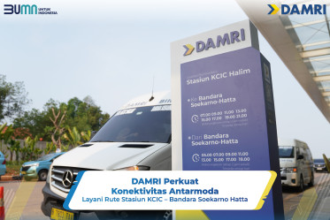DAMRI Perkuat Konektivitas Antarmoda Layani Rute Stasiun KCIC – Bandara Soekarno Hatta