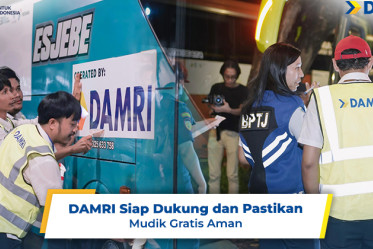 DAMRI Siap Dukung dan Pastikan Mudik Gratis Aman