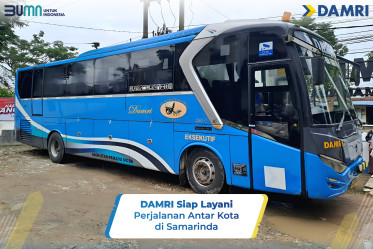 DAMRI Siap Layani Perjalanan Antar Kota di Samarinda