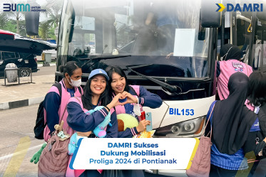 DAMRI Sukses Dukung Mobilisasi Proliga 2024 di Pontianak