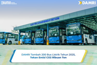 DAMRI Tambah 200 Bus Listrik Tahun 2025, Tekan Emisi CO2 Ribuan Ton