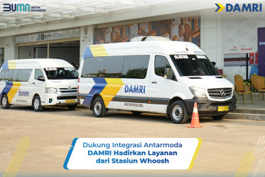 Dukung Integrasi Antarmoda, DAMRI Hadirkan Layanan dari Stasiun Whoosh KCIC