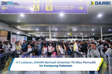 H-1 Lebaran, DAMRI Berhasil Antarkan 70 Ribu Pemudik ke Kampung Halaman