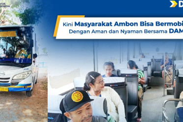Kini Masyarakat Ambon Bisa Bermobilitas Dengan Aman dan Nyaman Bersama DAMRI