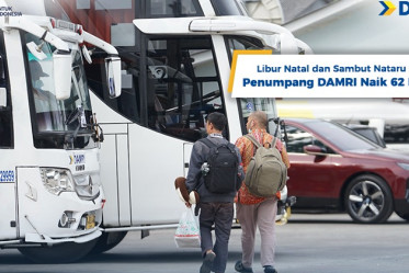 Libur Natal dan Sambut Nataru 2024, Penumpang DAMRI Naik 62 Persen