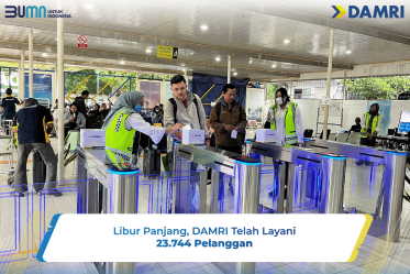 Libur Panjang, DAMRI Telah Layani 23.744 Pelanggan