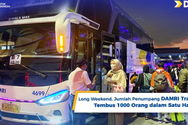 Long Weekend, Jumlah Penumpang DAMRI Transjawa Tembus 1000 Orang dalam Satu Hari