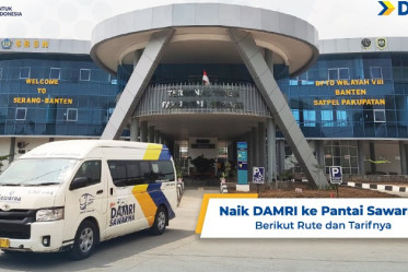 Naik DAMRI ke Pantai Sawarna, Berikut Rute dan Tarifnya