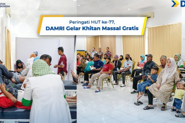 Peringati HUT ke-77, DAMRI Gelar Khitan Massal Gratis