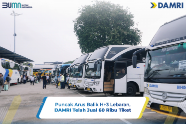 Puncak Arus Balik H+3 Lebaran, DAMRI Telah Jual 60 Ribu Tiket