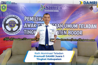 Raih Nominasi Teladan, Pramudi DAMRI Juara I Tingkat Kabupaten
