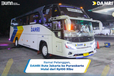 Ramai Pelanggan, DAMRI Rute Jakarta ke Purwokerto Mulai dari Rp100 Ribu