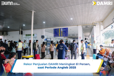 Rekor Penjualan DAMRI Meningkat 61 Persen saat Periode Angleb 2025