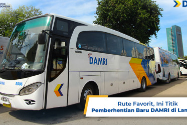 Rute Favorit, Ini Titik Pemberhentian Baru DAMRI di Lampung